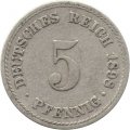Германия 5 пфеннигов 1898 год (A)