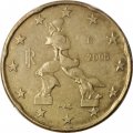 Италия 20 евроцентов 2008 год