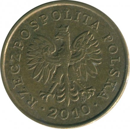 Польша 5 грошей 2010 год