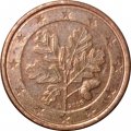 Германия 1 евроцент 2009 год (D)