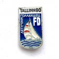 Значок. Олимпиада 80 Таллин. Парусный спорт. Летучий Голландец