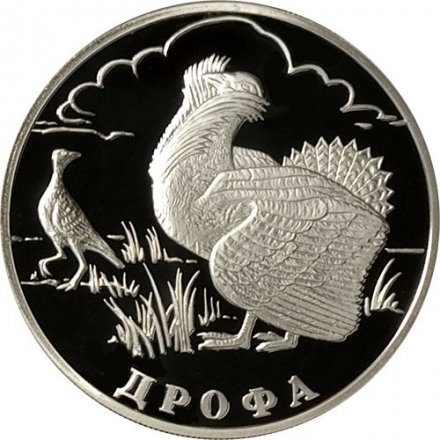 Россия 1 рубль 2004 год - Красная книга. Дрофа