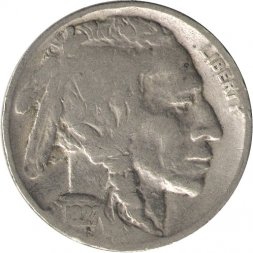 США 5 центов 1927 год - Buffalo Nickel (Без отметки МД) 