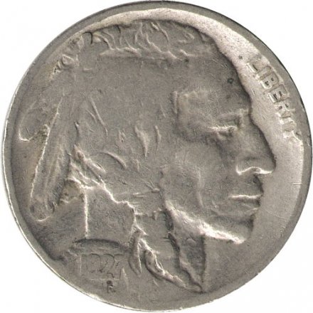 США 5 центов 1927 год - Buffalo Nickel (Без отметки МД) 