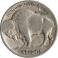 США 5 центов 1927 год - Buffalo Nickel (Без отметки МД) 