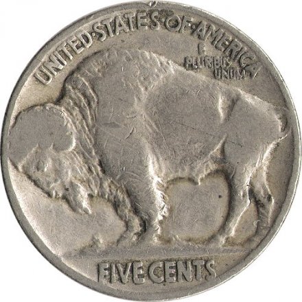 США 5 центов 1927 год - Buffalo Nickel (Без отметки МД) 