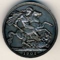Великобритания 1 крона 1902 год