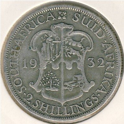 ЮАР 2 шиллинга 1932 год