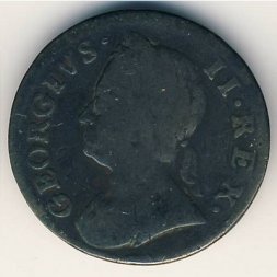 Великобритания 1 фартинг 1746 год