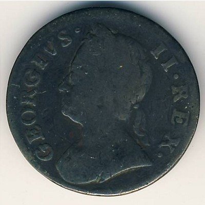 Великобритания 1 фартинг 1746 год