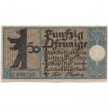 Германия (нотгельд) 50 пфеннигов 1921 год - Серия &quot;Районы Берлина&quot;. Деревня Шенеберг около 1820 г. (вид 11) - XF