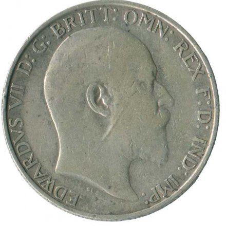 Великобритания 2 шиллинга (1 флорин) 1910 год