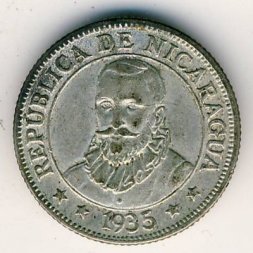 Никарагуа 10 сентаво 1935 год