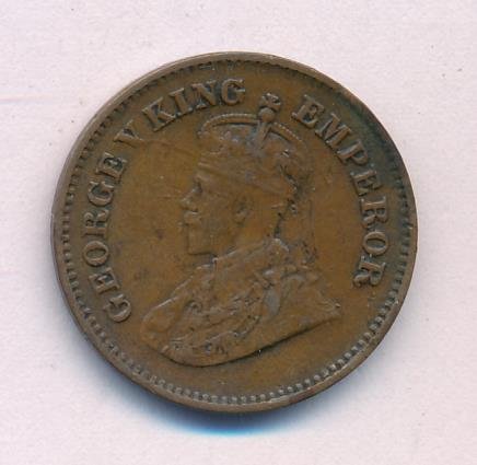 Британская Индия 1/2 пайса 1935 год