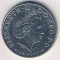 Великобритания 5 фунтов 2004 год - 100 лет Англо-французскому «сердечному соглашению»