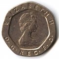 Великобритания 20 пенсов 1984 год