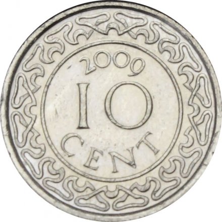 Суринам 10 центов 2009 год 