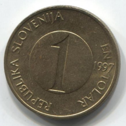 Словения 1 толар 1997 год