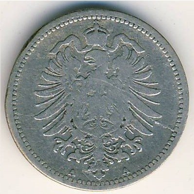 Германия 20 пфеннигов 1873 год