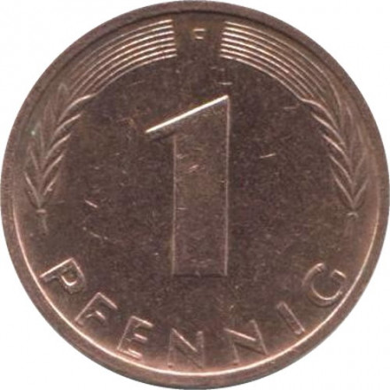 ФРГ 1 пфенниг 1974 год (F)