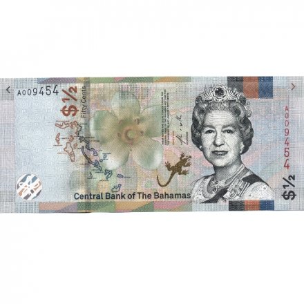 Багамские острова 50 центов (1/2 доллара) 2019 года - UNC 