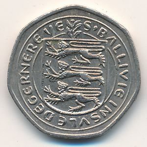 Гернси 20 пенсов 1983 год