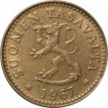 Финляндия 10 пенни 1967 год
