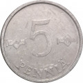 Финляндия 5 пенни 1986 год