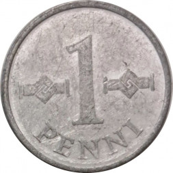 Финляндия 1 пенни 1972 год - Крест святого Иоанна