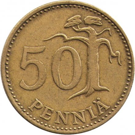 Финляндия 50 пенни 1973 год