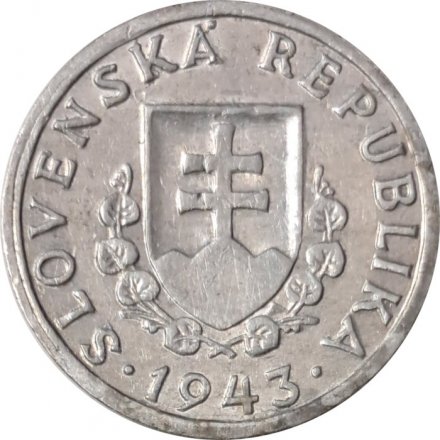 Словакия 20 геллеров 1943 год