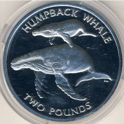 Монета Южная Джорджия и Южные Сэндвичевы острова 2 фунта 2006 год