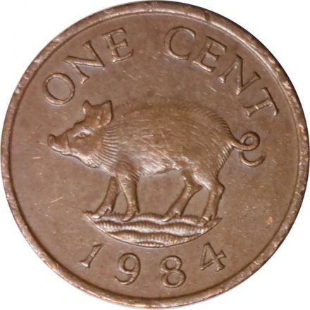 Бермудские острова 1 цент 1984 год
