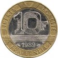 Франция 10 франков 1989 год - Гений Свободы