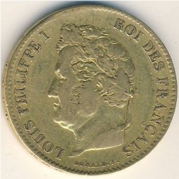 Франция 40 франков 1831 год