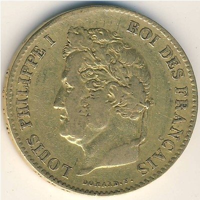 Франция 40 франков 1831 год