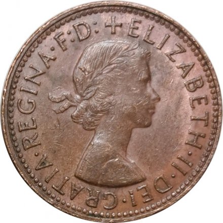Австралия 1/2 пенни 1963 год