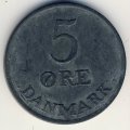 Дания 5 эре 1954 год - Король Фредерик IX