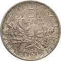 Франция 5 франков 1963 год