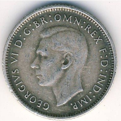 Австралия 6 пенсов 1941 год