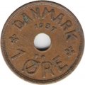 Дания 1 эре 1937 год