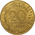 Франция 20 сантимов 1989 год - Марианна