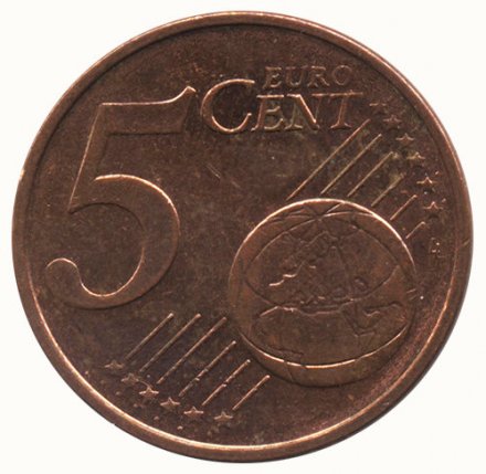 Германия 5 евроцентов 2008 год (G)