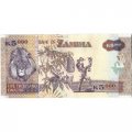 Замбия 5000 квача 2011 год - Кигелия эфиопская. Лев UNC