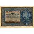 Польша 100 польских марок 1919 год (оккупация Польши) - VF+
