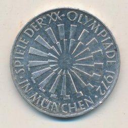 ФРГ 10 марок 1972 год