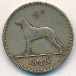 Ирландия 6 пенсов 1958 год