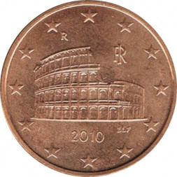 Италия 5 евроцентов 2010 год