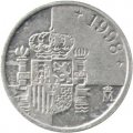 Испания 1 песета 1998 год - Король Хуан Карлос I