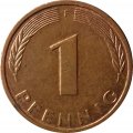 ФРГ 1 пфенниг 1996 год - F